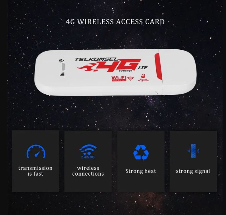 USB Phát Wifi 4G LTE từ Sim điện thoại (Dcom 4G - Router - APN) (0113)