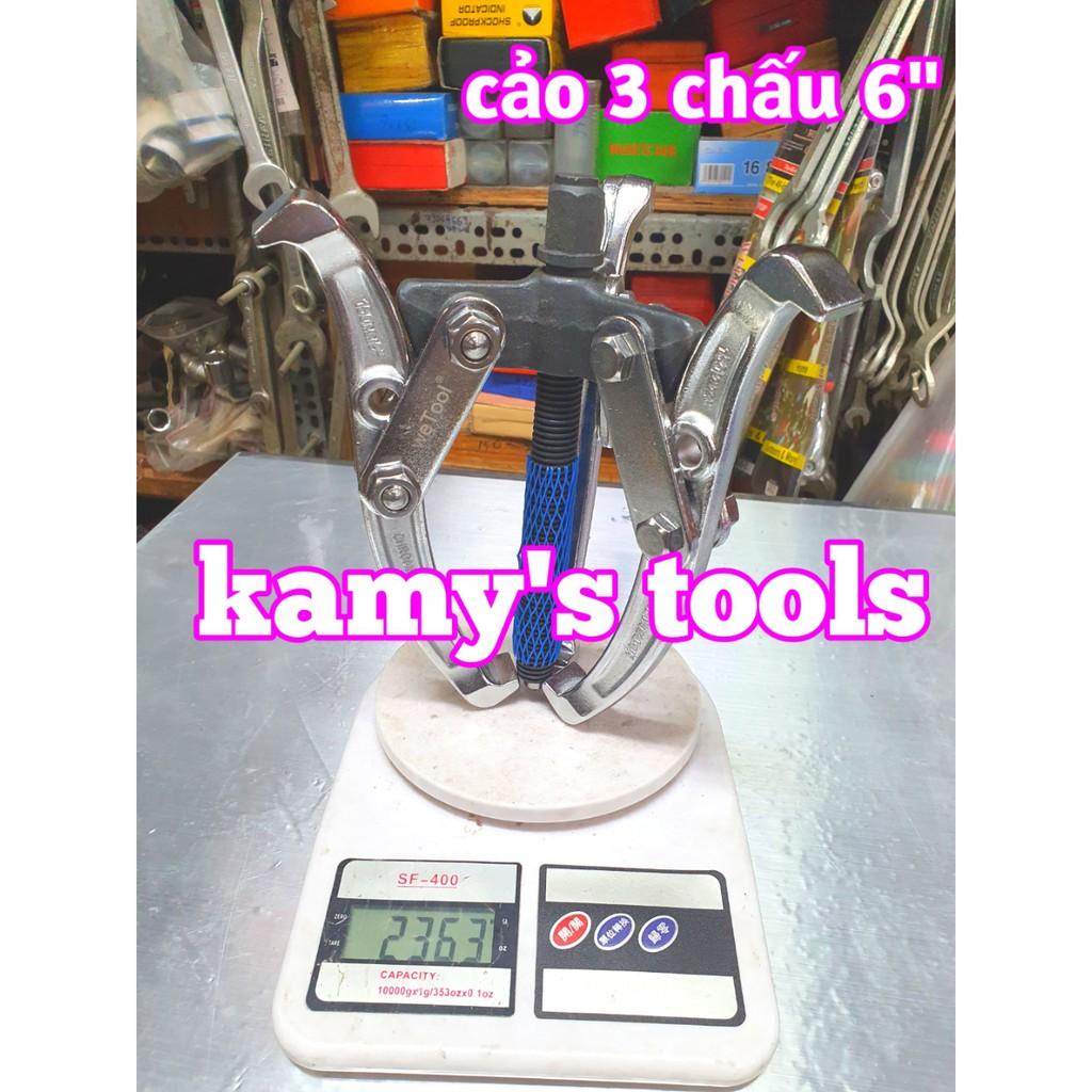 Cảo 3 chấu 6 inch 150mm 5 inch 125mm Chrome Vanadium Cao Cấp, vam 3 chấu