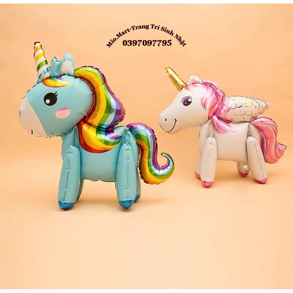 Bóng Nhôm Hình Ngựa Pony Cỡ Lớn Đủ Màu Trang Trí sinh Nhật Cho Bé, Trang Trí Phòng BB68