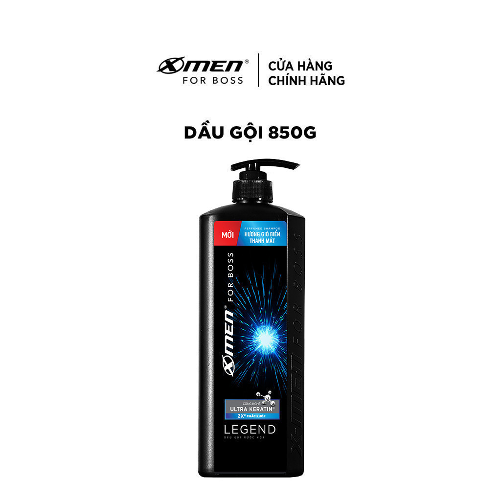 Dầu gội nước hoa X-Men For Boss 850g Intense/Legend - Hương nước hoa châu Âu