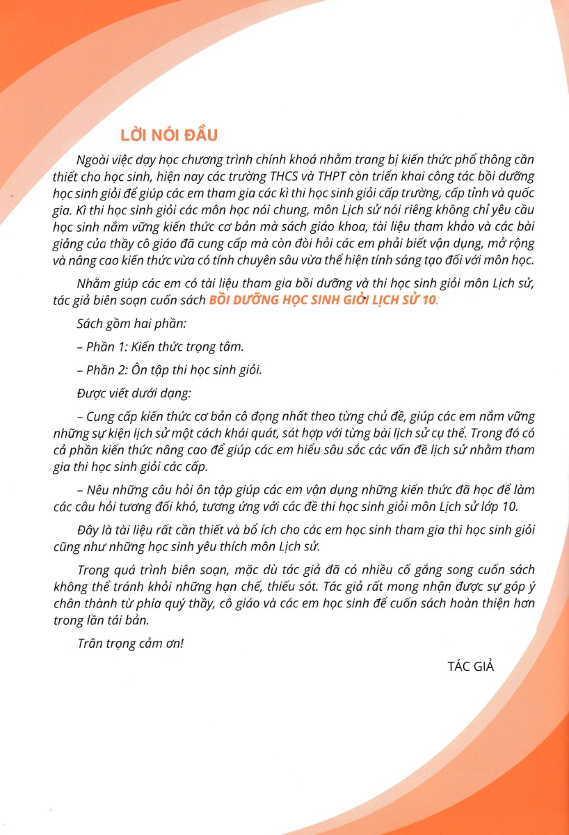 ND - Bồi Dưỡng Học Sinh Giỏi Lịch Sử 10