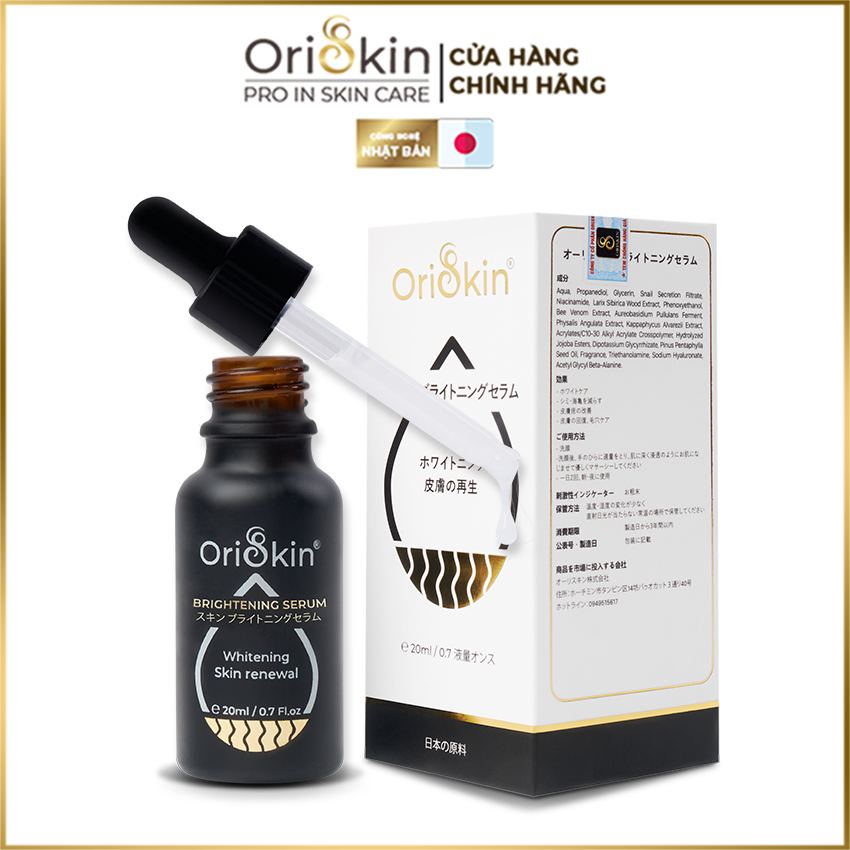 Serum Dành Cho Nam Giới Dưỡng Trắng Mờ Thâm Mụn, Kiềm Dầu, Se Khít Lỗ Chân Lông, Oriskin Brightening Serum 20 ml