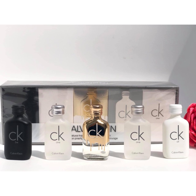 Set 5 nước hoa mini nam Calvin Klein EDT 5 x10ml