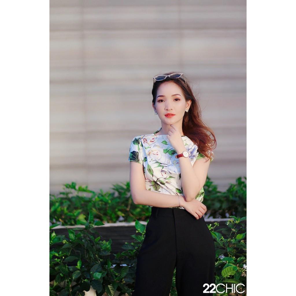 Quần tây ống suông đen trắng - 22CHIC