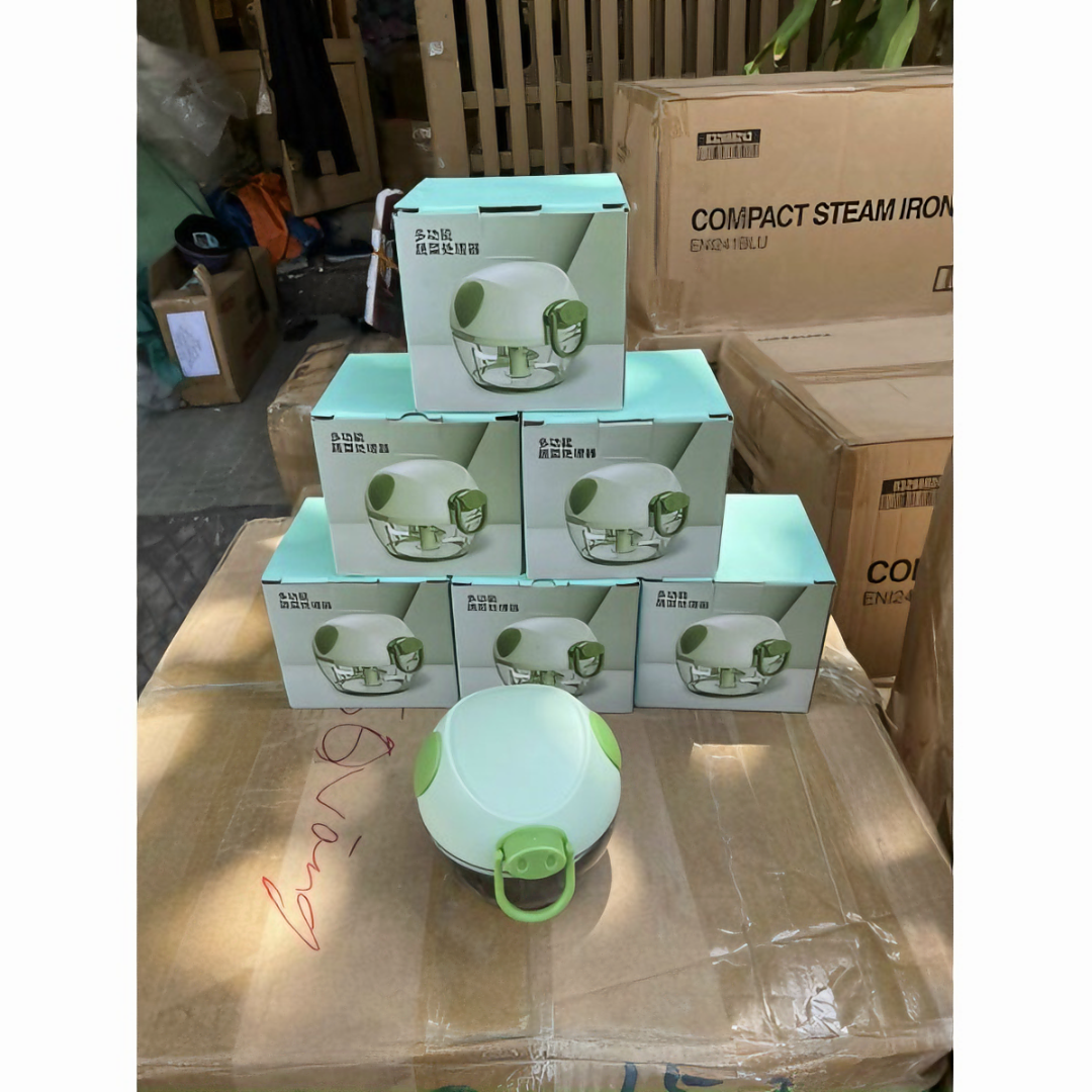 Máy xay tỏi ớt KG84 cầm tay mini xay đồ ăn dặm cho bé rau củ quả hình con heo dễ thương 180ml (Tặng kèm 1 món quà tri ân)- Hàng chính hãng