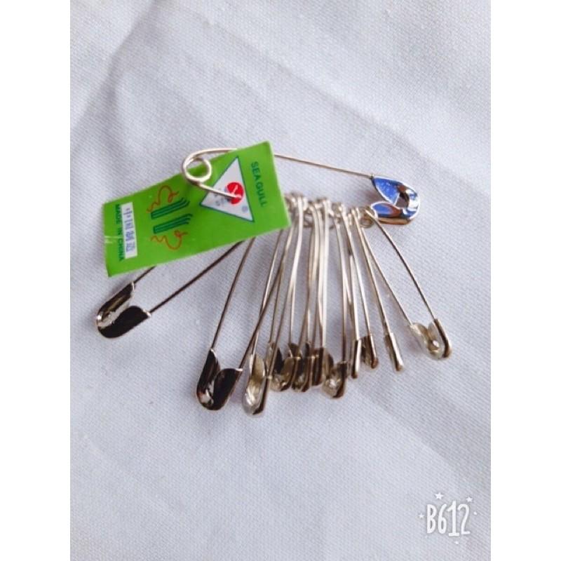 12 cây kim băng kim tay có 3 size nhỏ trung đại