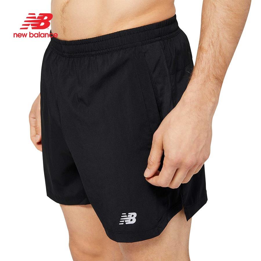 Quần ngắn thể thao nam New Balance APP RUNNING SHORTS M BLACK - AMS23228BK (form châu á