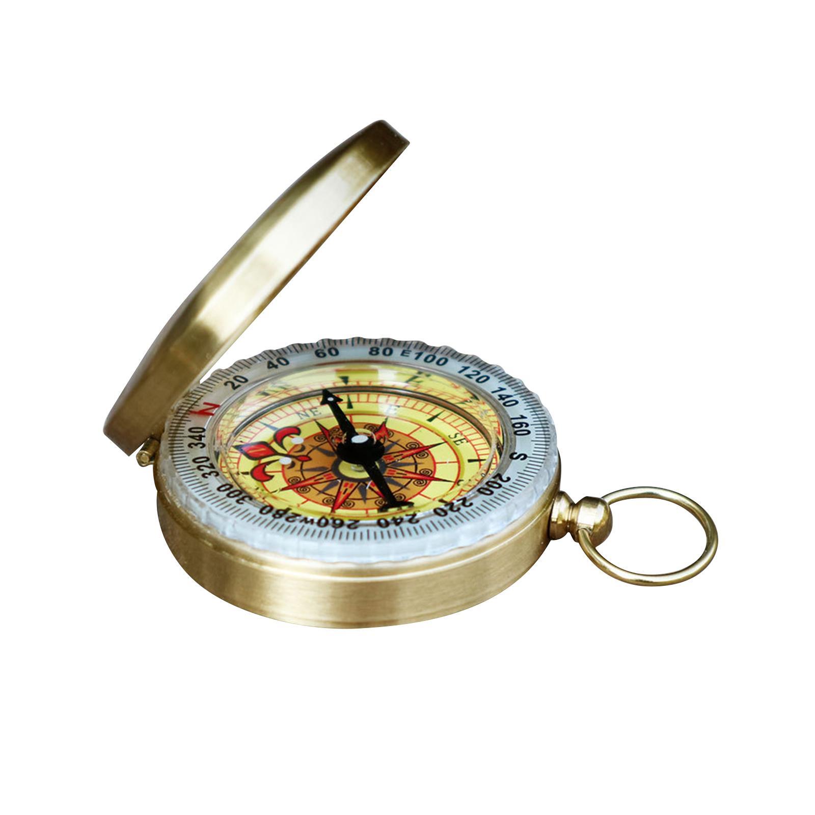 Camping Survival Compass Copper Compass for Climbing Outdoor Activities