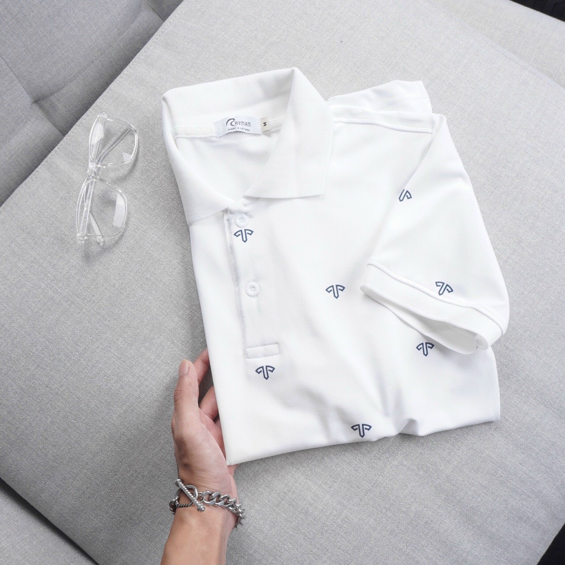Áo thun polo nam HOẠ TIẾT CHẤM BI có cổ bẻ cá sấu big size 3xl trung niên cao cấp ND07