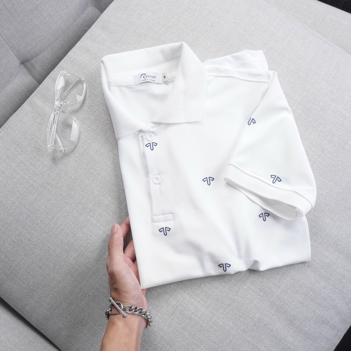 Áo thun polo nam HOẠ TIẾT CHẤM BI có cổ bẻ cá sấu big size 3xl trung niên cao cấp ND07