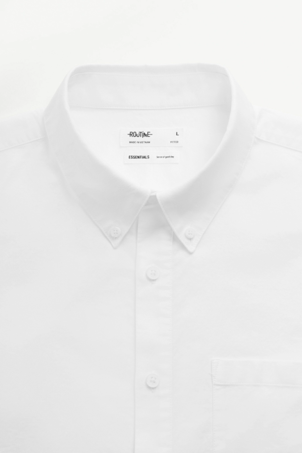 Áo sơ mi nam ROUTINE ngắn tay. chất liệu oxford Fitted - 10S24SHS002CR1 | LASTORE MENSWEAR