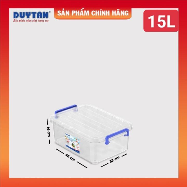 Thùng nhựa trong chữ nhật Duy Tân 10L-15L