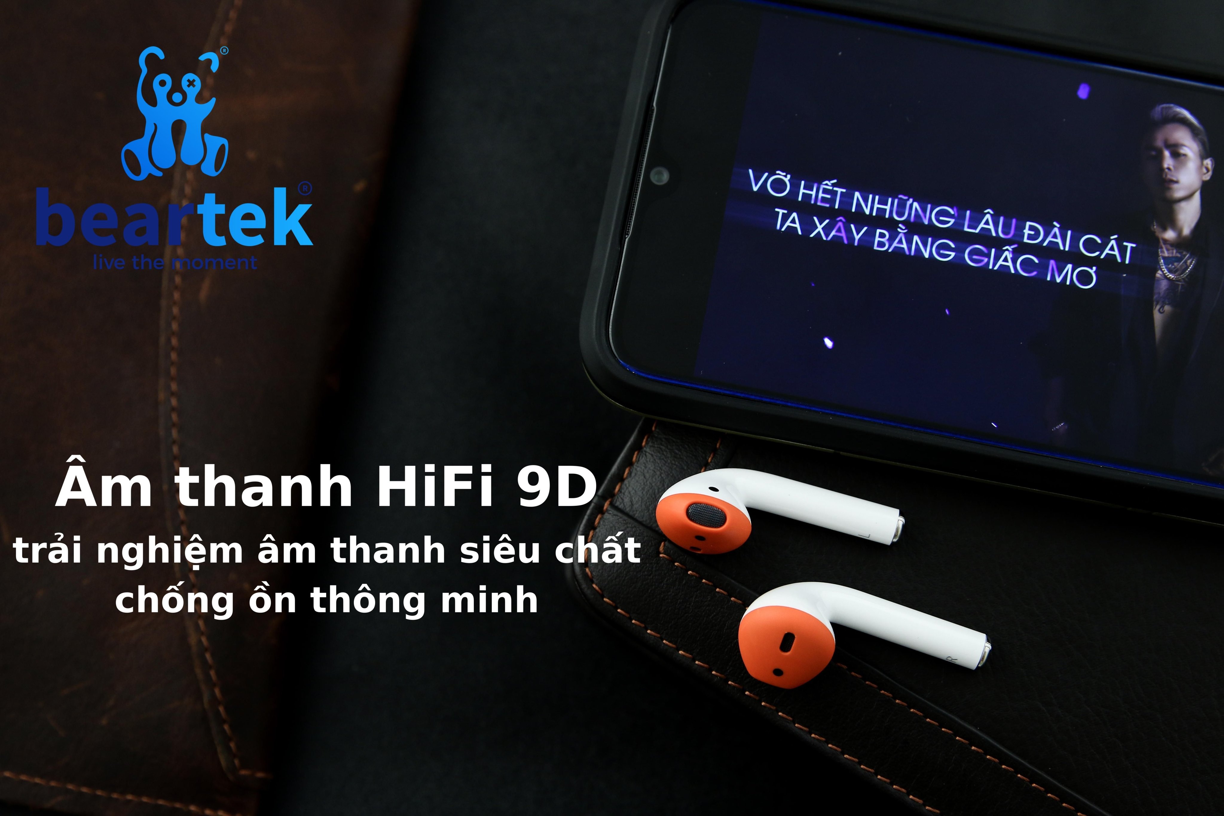 Tai nghe bluetooth Beartek Bearpods B66 – Âm thanh chất lượng cao – Tương thích với hầu hết các smartphone – Thời gian nghe nhạc liên tục tới 4h – Hàng chính hãng