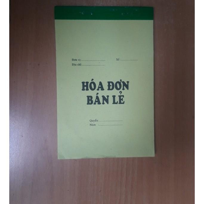 Hóa đơn bán lẻ 2 liên UP Vàng (1 cuốn / 40 bộ)