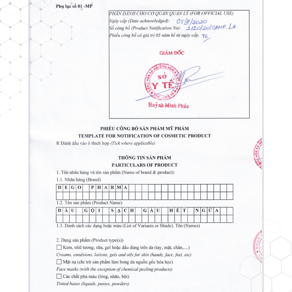 Dego Pharma - Dầu gội sạch vảy gàu mảng trắng, hết ngứa chiết xuất thiên nhiên từ vỏ cây Zizyphus, sản xuất theo tiêu chuẩn và dưới sự giám sát của công ty dược phẩm Châu Âu