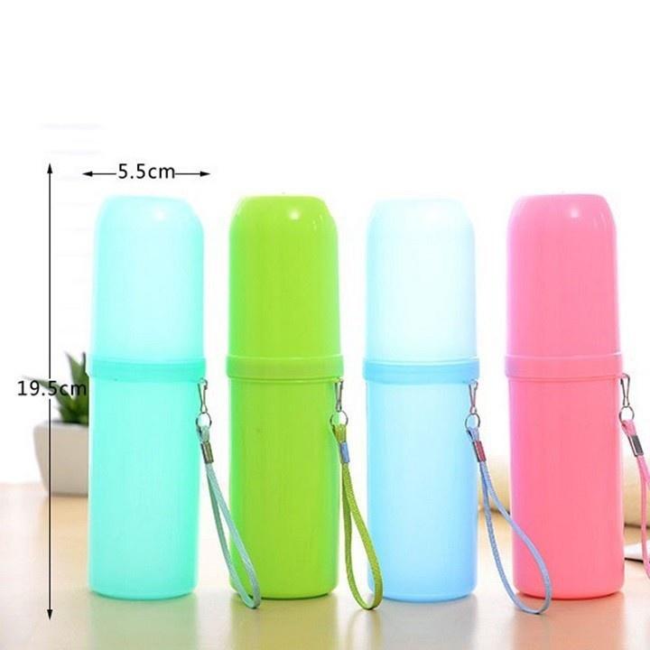 Hôp đựng bàn chải kem đánh răng có nắp đậy tiện dụng