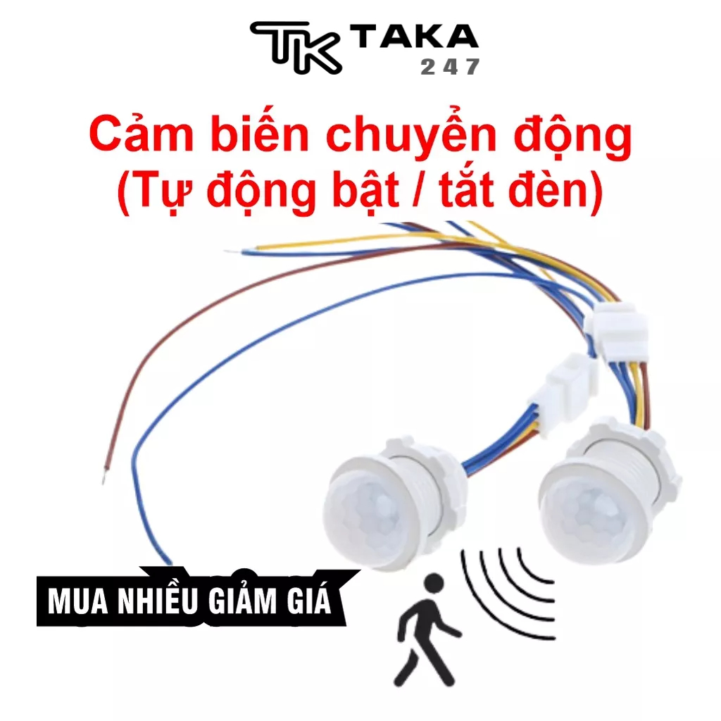 Công tắc cảm biến chuyển động tự động bật tắt đèn khi có người qua công tắc cảm biến chuyển động hồng ngoại