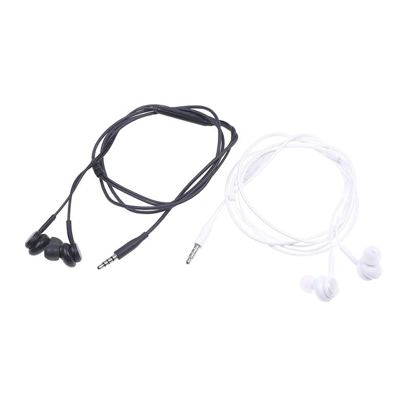 Tai nghe có dây 3,5 mm dành cho Android Dành cho Samsung S8 Tai nghe thể thao nhét trong tai nghe nhạc stereo di động có Mic Gọi điện thoại rảnh tay Màu sắc: đen