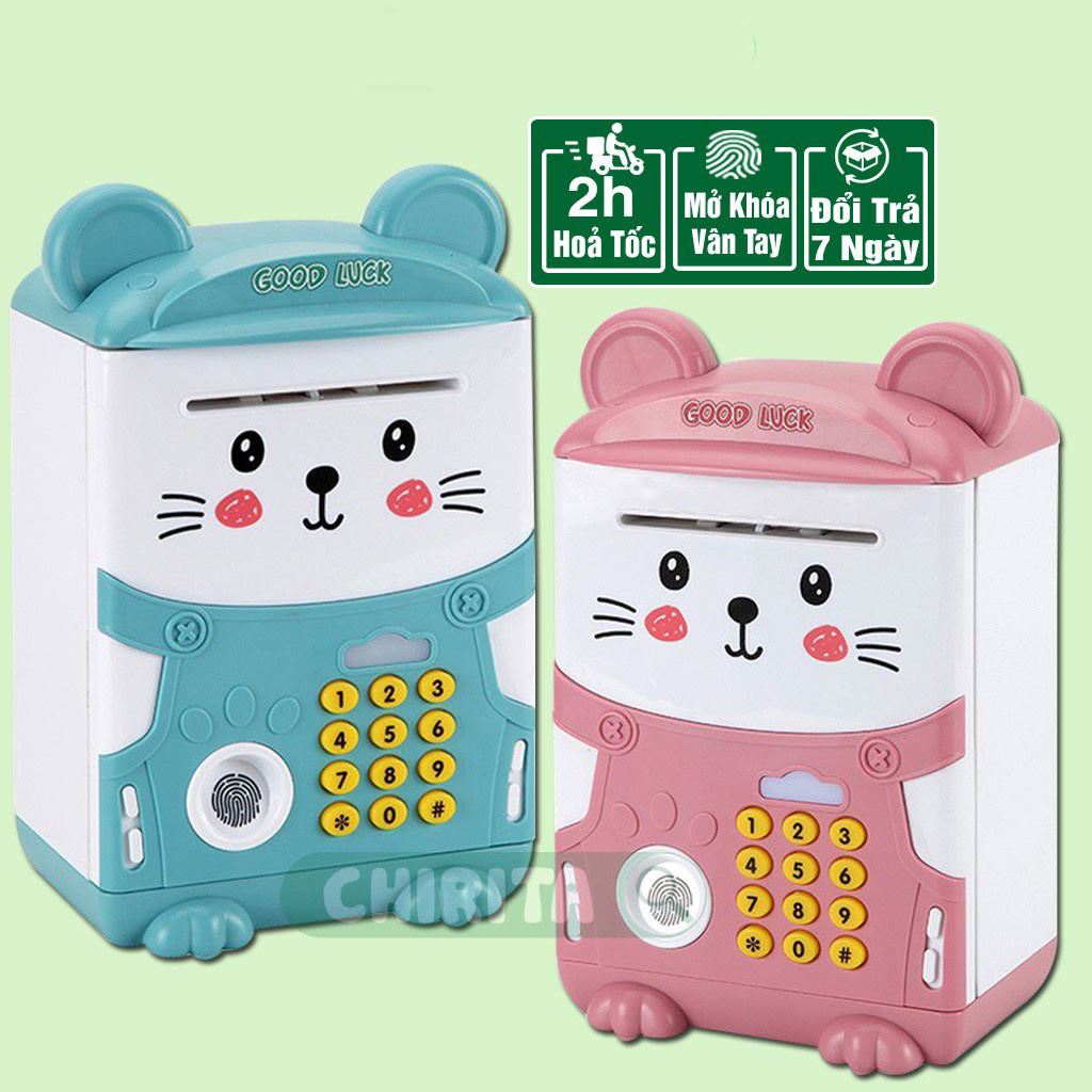 Két Sắt Mini Có Mã Khóa & Vân Tay Cho Bé.