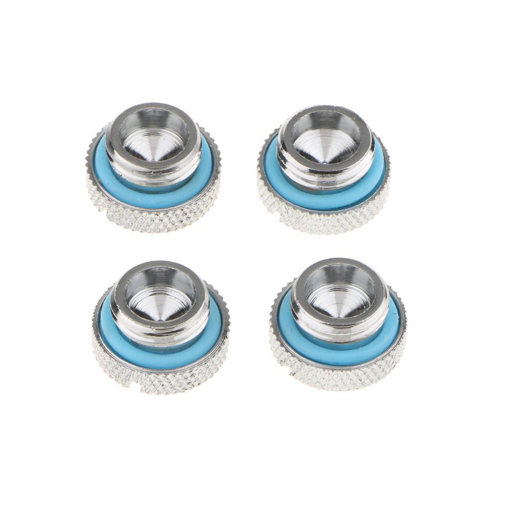 8Piece Silver Chrome Water Cooling G1/4'' Plug Water Stop for Water Cooling