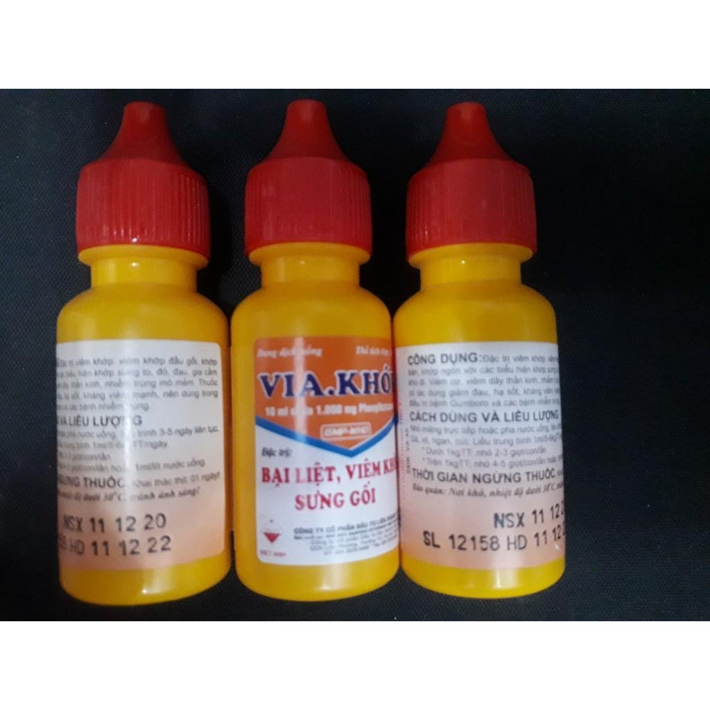Via Khớp lọ 10ml. dùng cho gà, vịt, heo