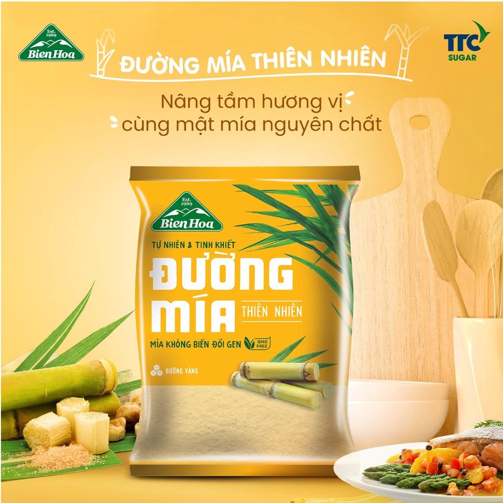 Đường mía thiên nhiên Biên Hòa 1kg/túi