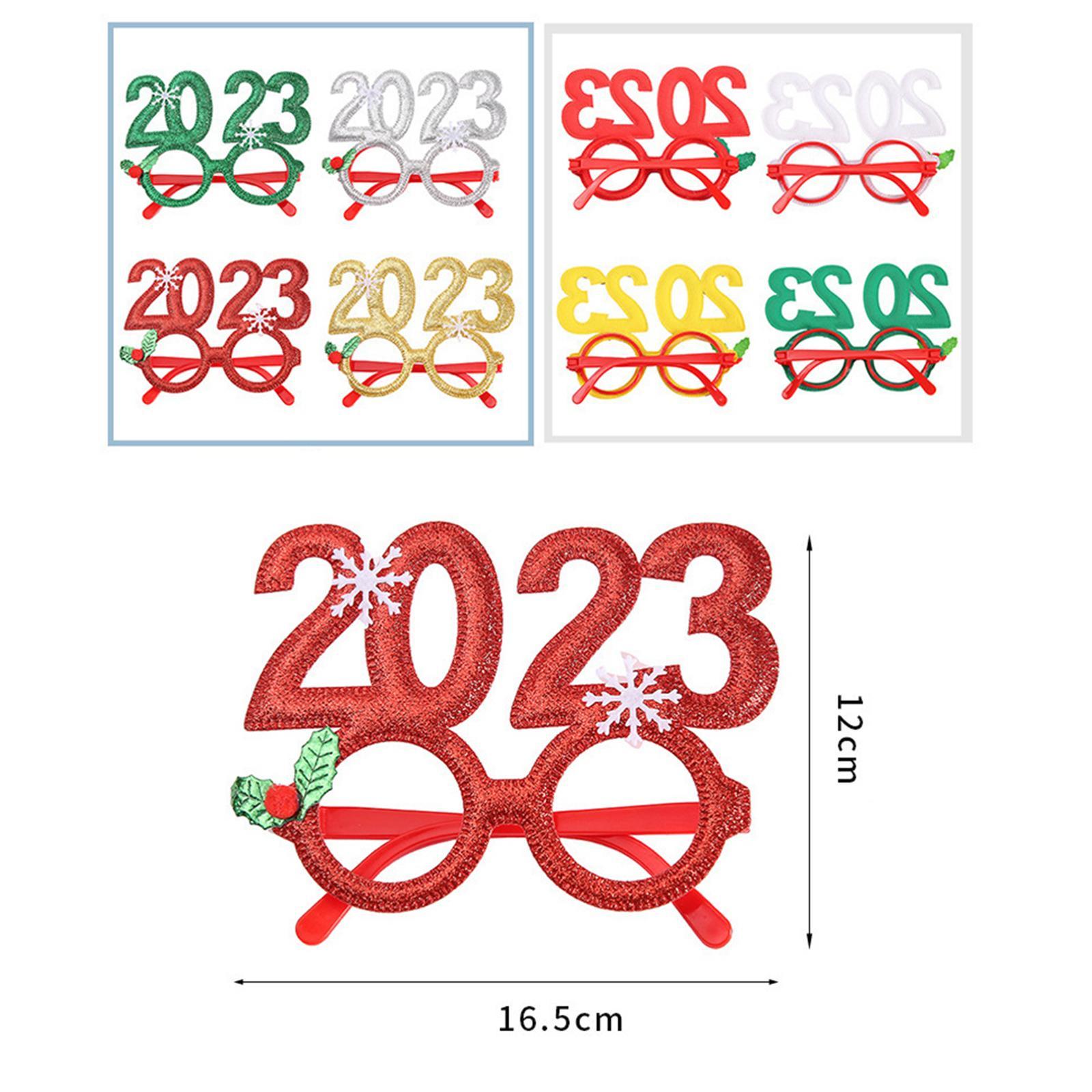 Christmas Glasses Prop Kit Christmas Decoration Costume Glasses Cosplay Glasses for Cosplay