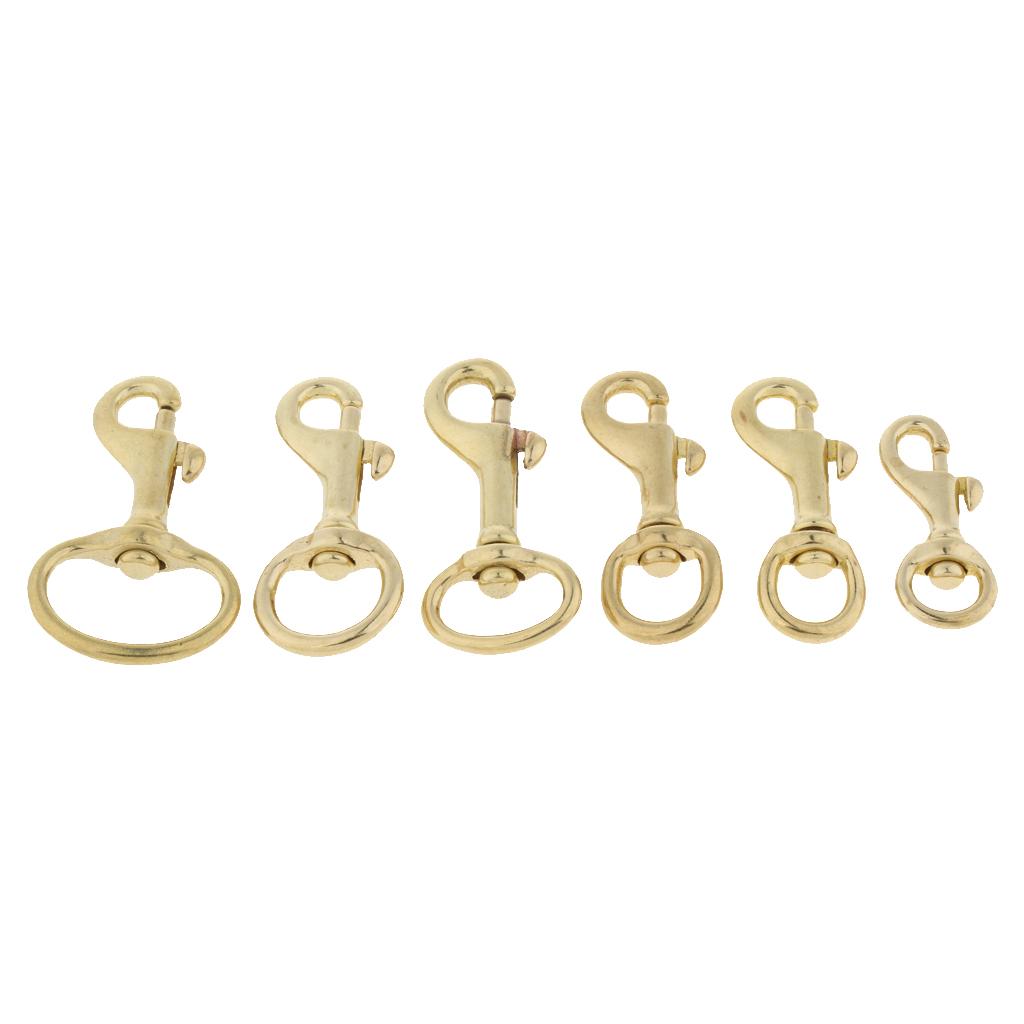 Brass Swivel Trigger Clip Lobster Clasp Keychain Dog Horse Snap Hook