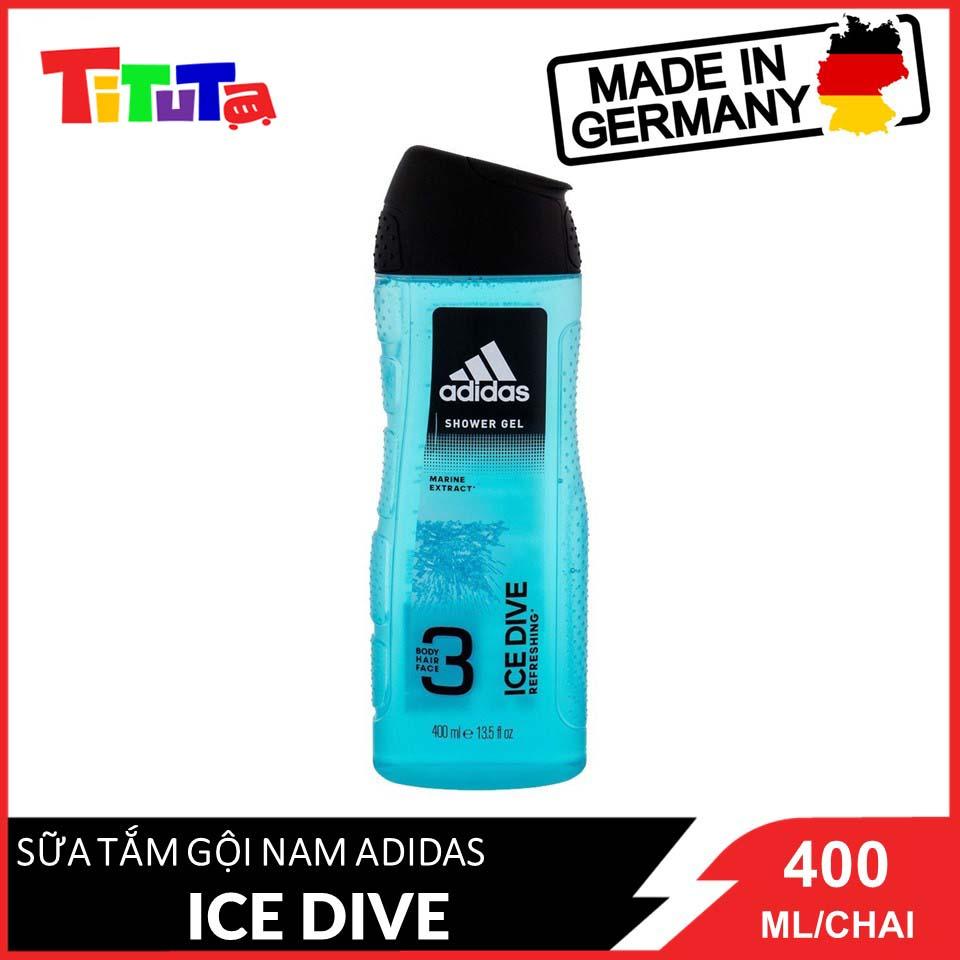 Sữa Tắm Gội Toàn Thân Nam Adidas Ice Dive 400ml