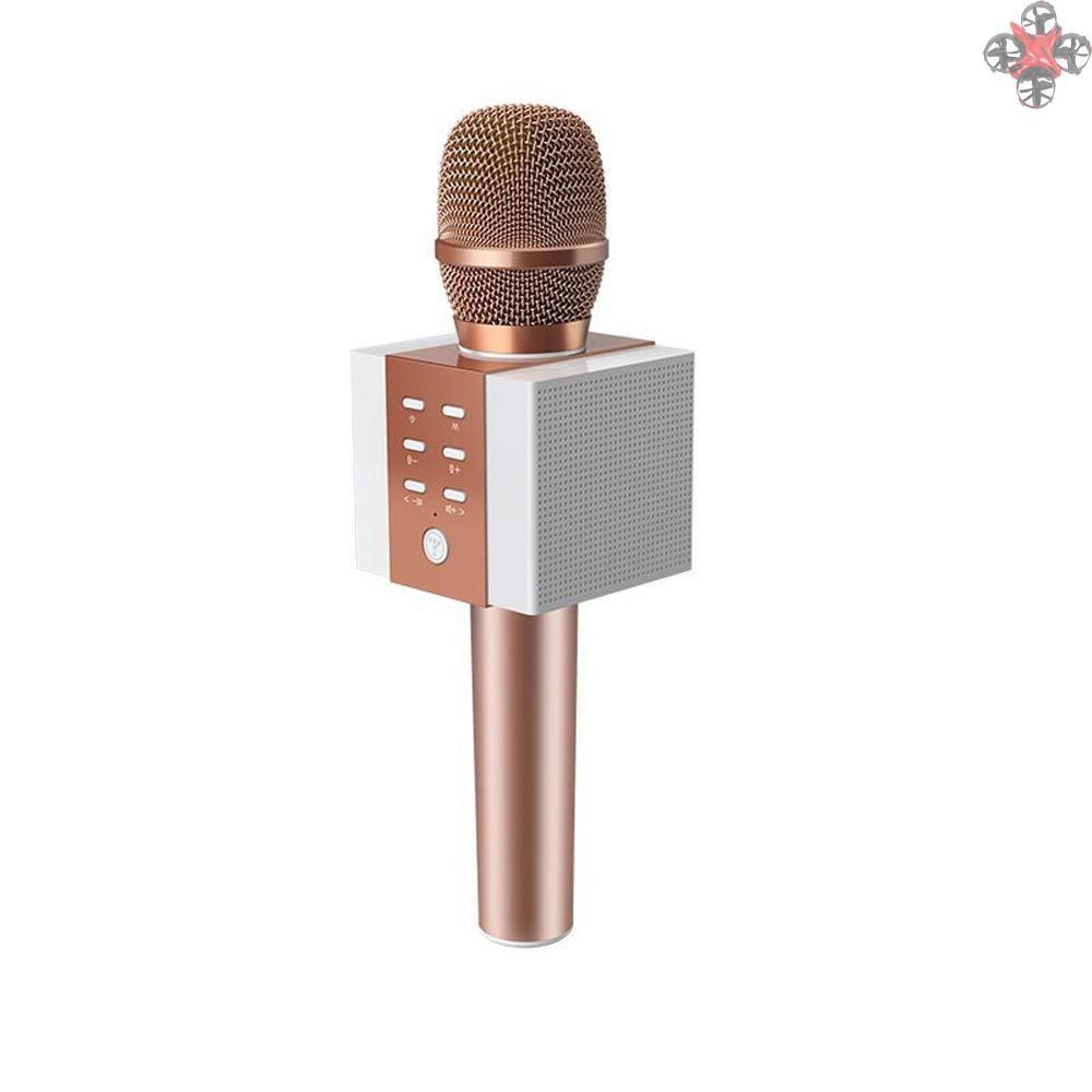 CTOY TOSING 008 Wireless Karaoke Microphone Bluetooth Speaker 2-in-1 Handheld Singing Recording Portable KTV Player for iOS Android Smartphones Tablet PC Grey