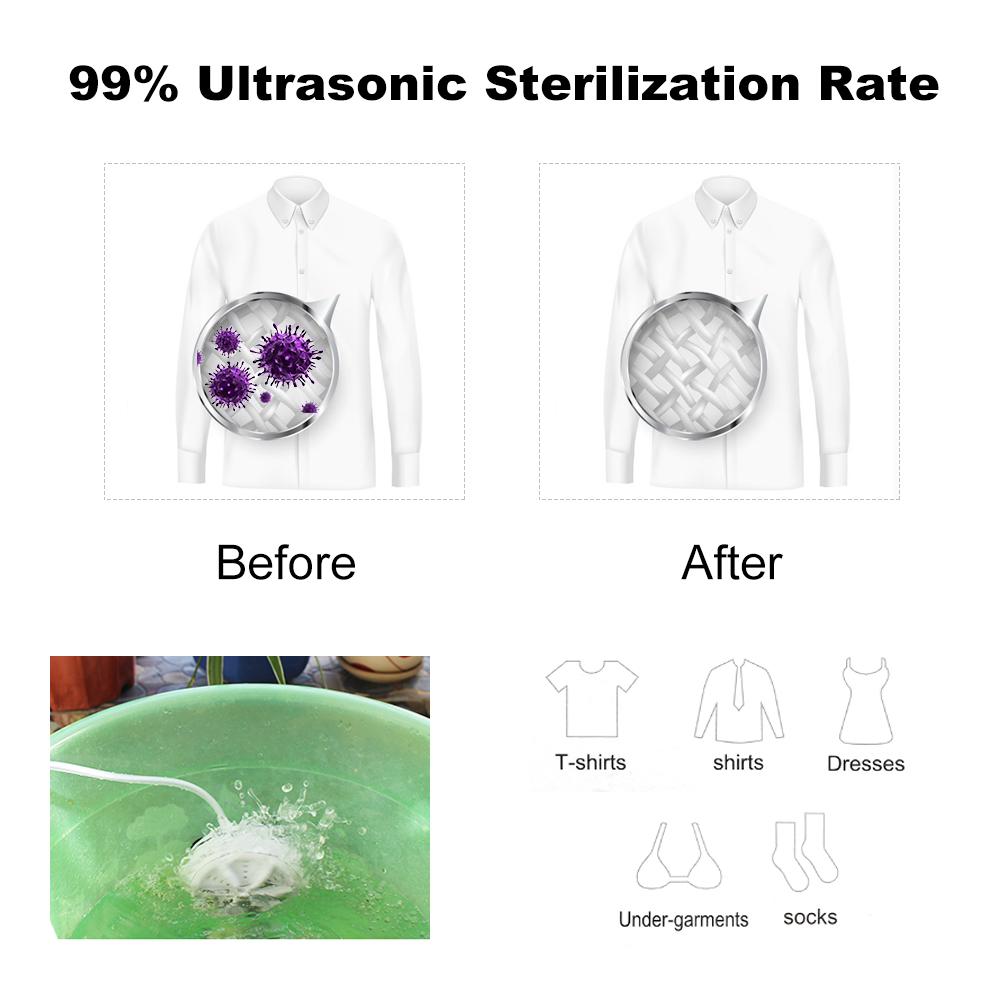 Mini Washing Machine Rotating Ultrasonics Washer Portable Personals Washing Machine Convenient Home Business Travel