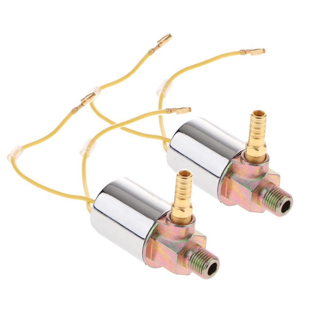 2x12V Cart Air Horn Heavy Duty Electric Solenoid Valve 1/4 Inch