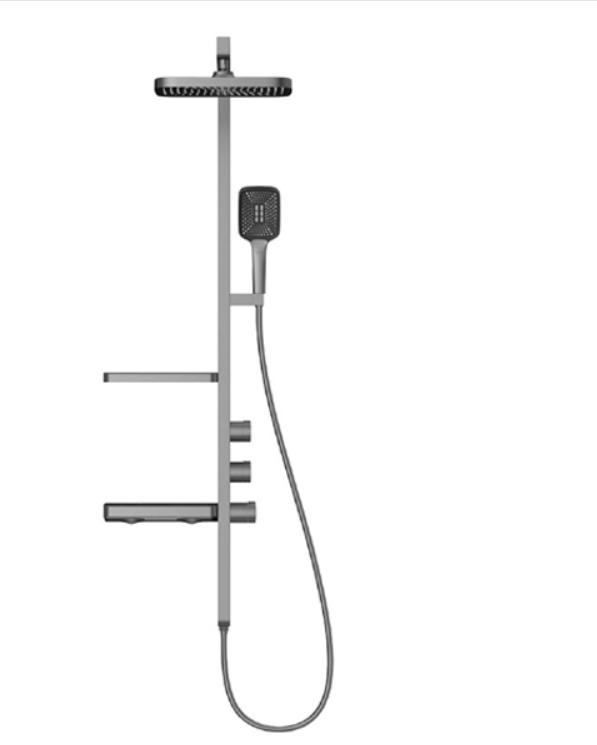 Sen cây nóng lạnh đồng mạ PVD cao cấp màu xám Juno sofa Teady SCCT-1882 3 chế độ