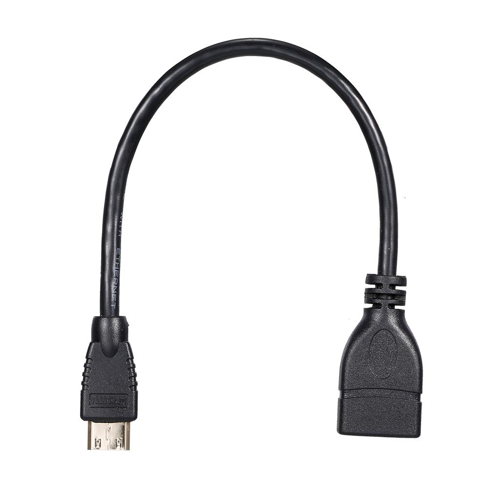 Mini HD to HD Cable Mini HD Male to HD Female Adapter Cable HD 1080P Resolution for Camera Laptop Tablet Projector TV