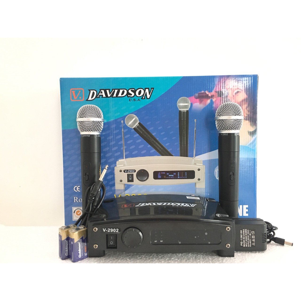 Micro amply “DAVIDSON V2902” karaoke cao cấp – HÀNG VIP - SẢN PHẨM CHÍNH HÃNG