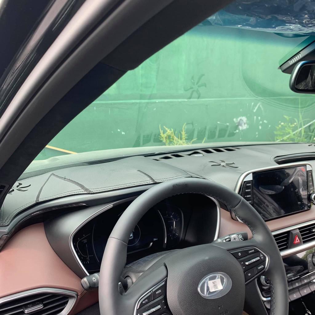 Santafe, Thảm Taplo Da Carbon Xe Santafe 2019 2020