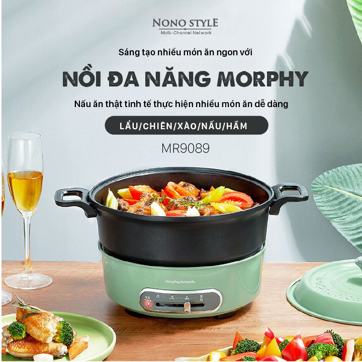 Nồi Điện Đa Năng MORPHY RICHARDS MR9089 (1400W - 3L)  - Hàng Chính Hãng