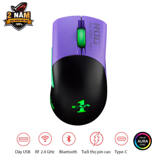 Chuột không dây Asus ROG Keris Wireless EVA EDITION - Hàng Chính Hãng