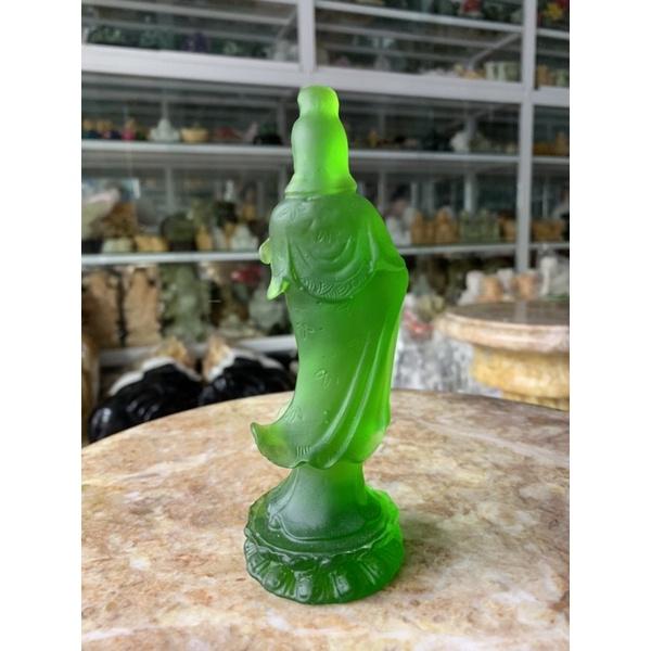 Tượng Phật Quan Âm Ngọc Lưu Ly - cao 15cm