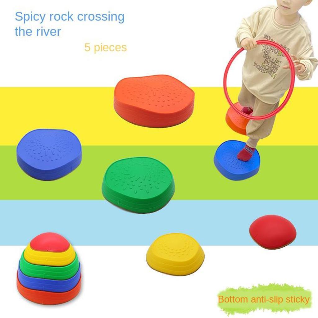 Kids Stepping 5-Pack Children Balance Coordination Trainning Toys Rocks