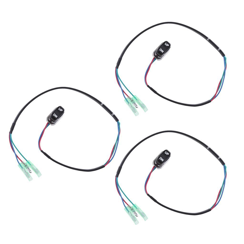 3pcs TRIM & TILT Switch A 703-82563-02-00 703-82563-01 for Outboard