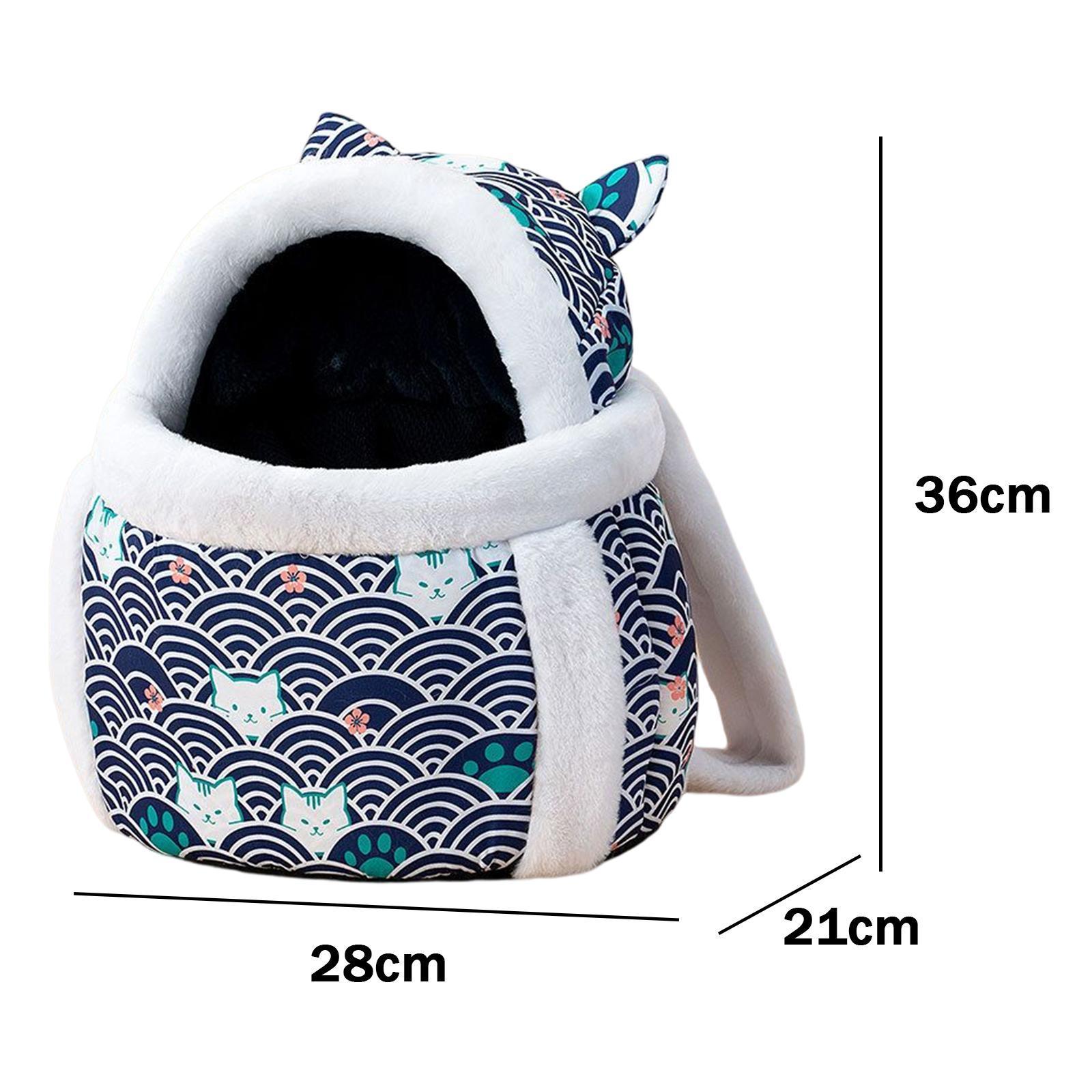 Pet Cat Carrier Bag Backpack Warm Breathable Chest Bag for Puppy Kitten Walking Camping