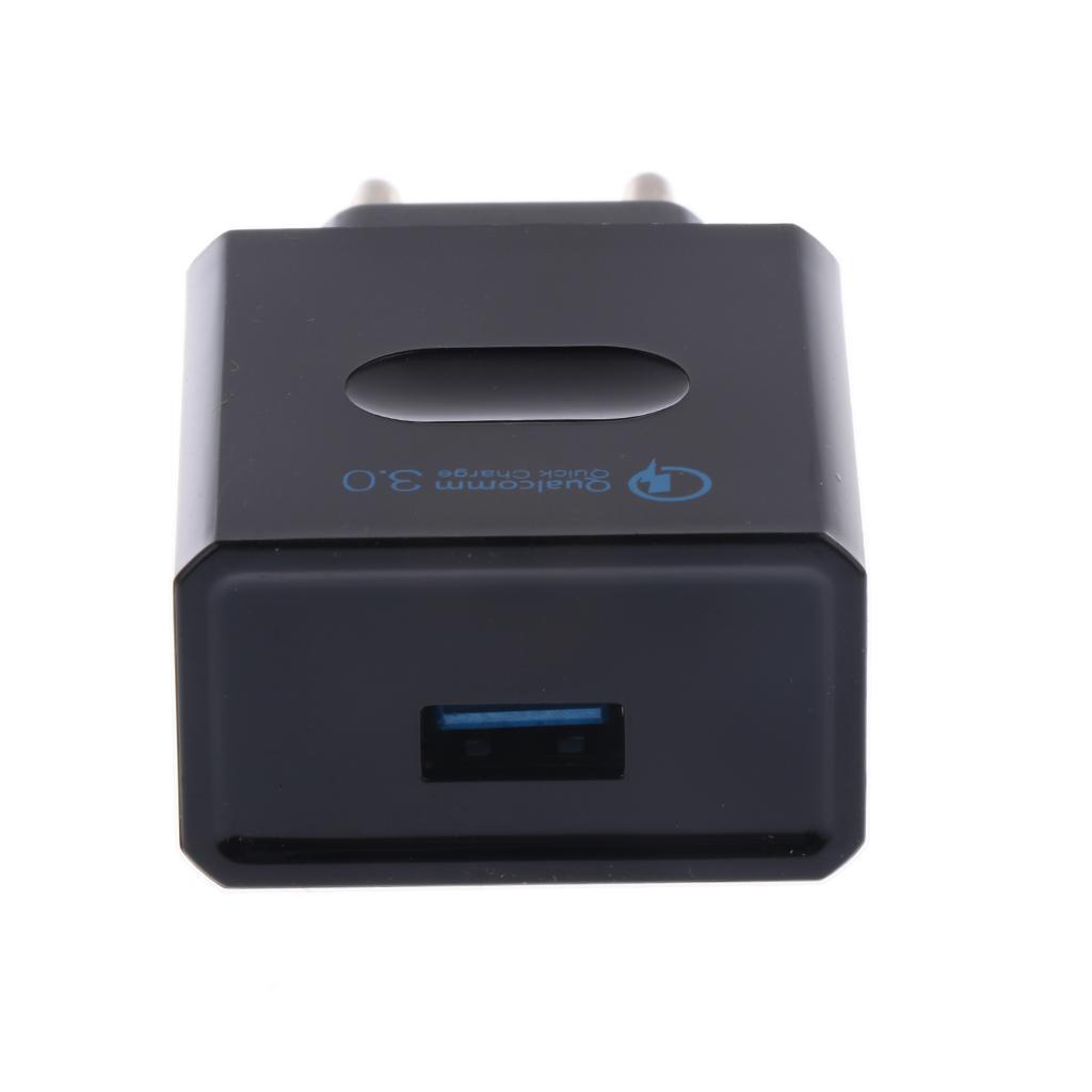 QC3.0 USB Wall Charger Universal Quick Charge Phone Power Adapter EU Plug