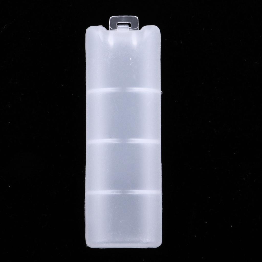 2pcs Plastic Storage Box Organizer Case For 18650 Lithium Battery & Headlamp