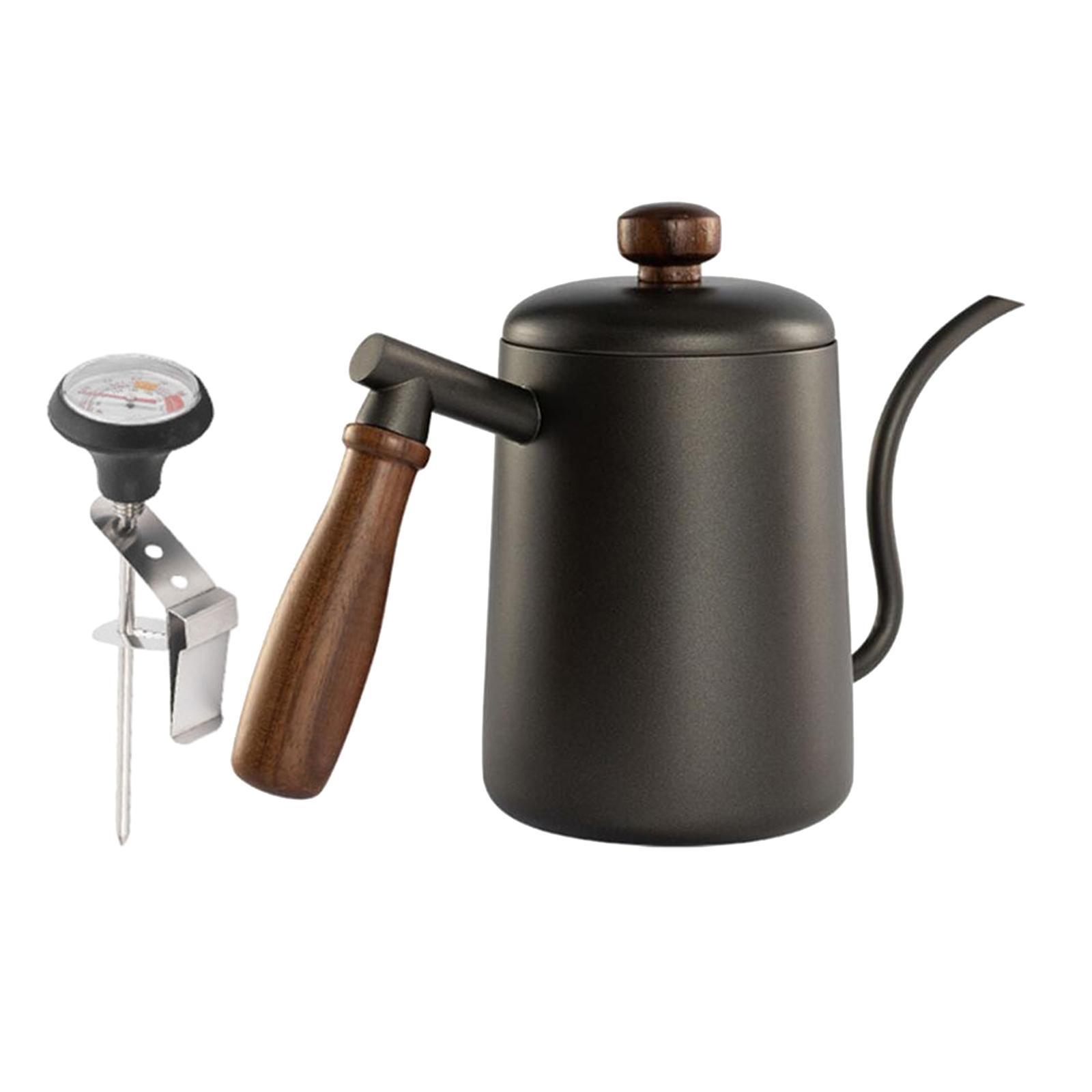Stainless Steel Drip Coffee Pot Filter Tea Maker for Home Office 600ml Pot