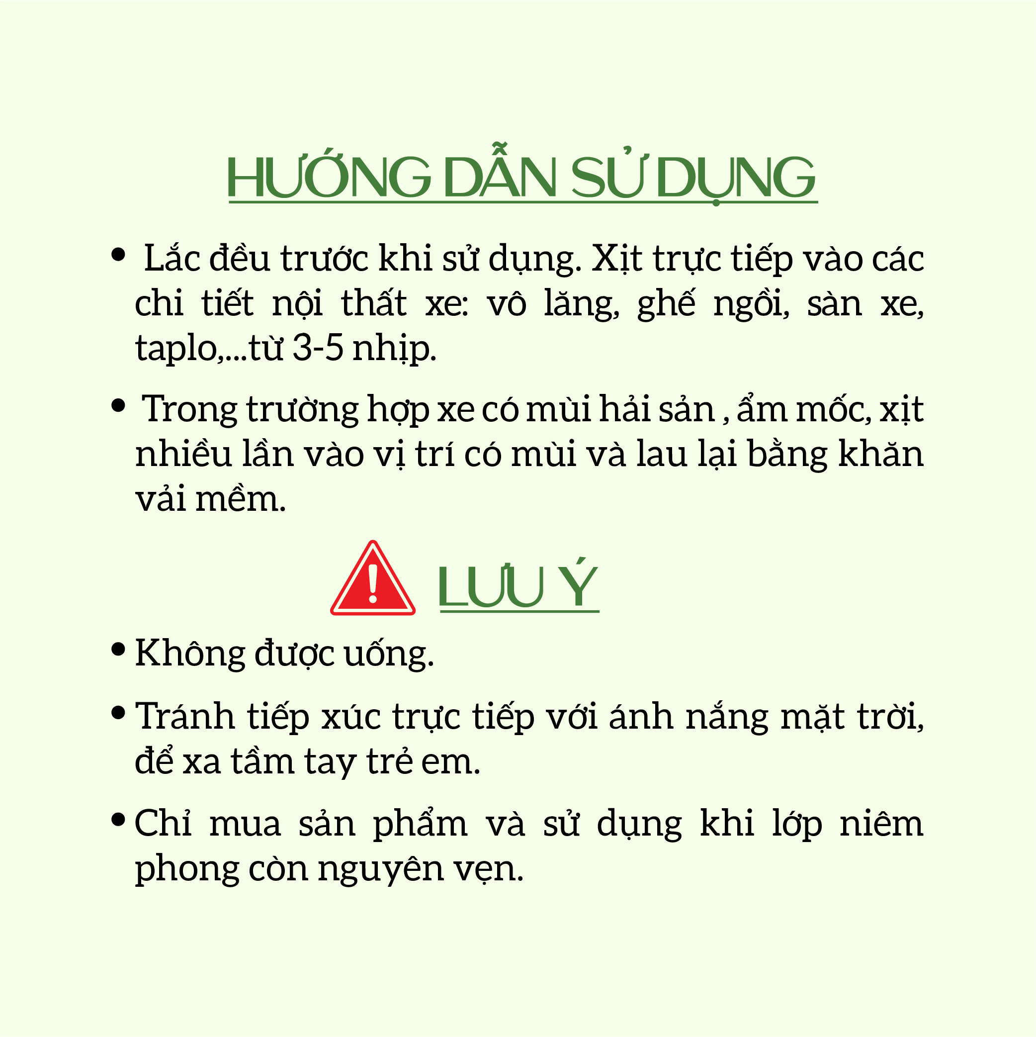 Xịt Khử Mùi Và Khử Khuẩn Ô Tô Ecocare 50ml Công Nghệ Nano Bạc Vượt Trội Xóa Bỏ Nỗi Lo Say Xe