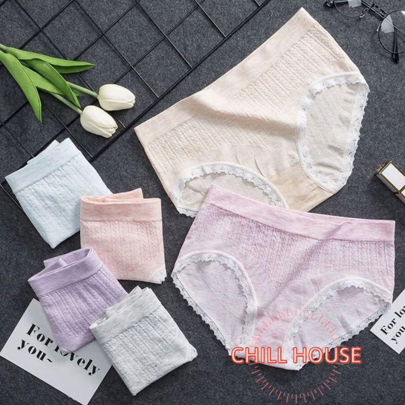 QUẦN LÓT COTTON VIỀN REN CO GIÃN CHẤT ĐẸP - CHILLHOUSE