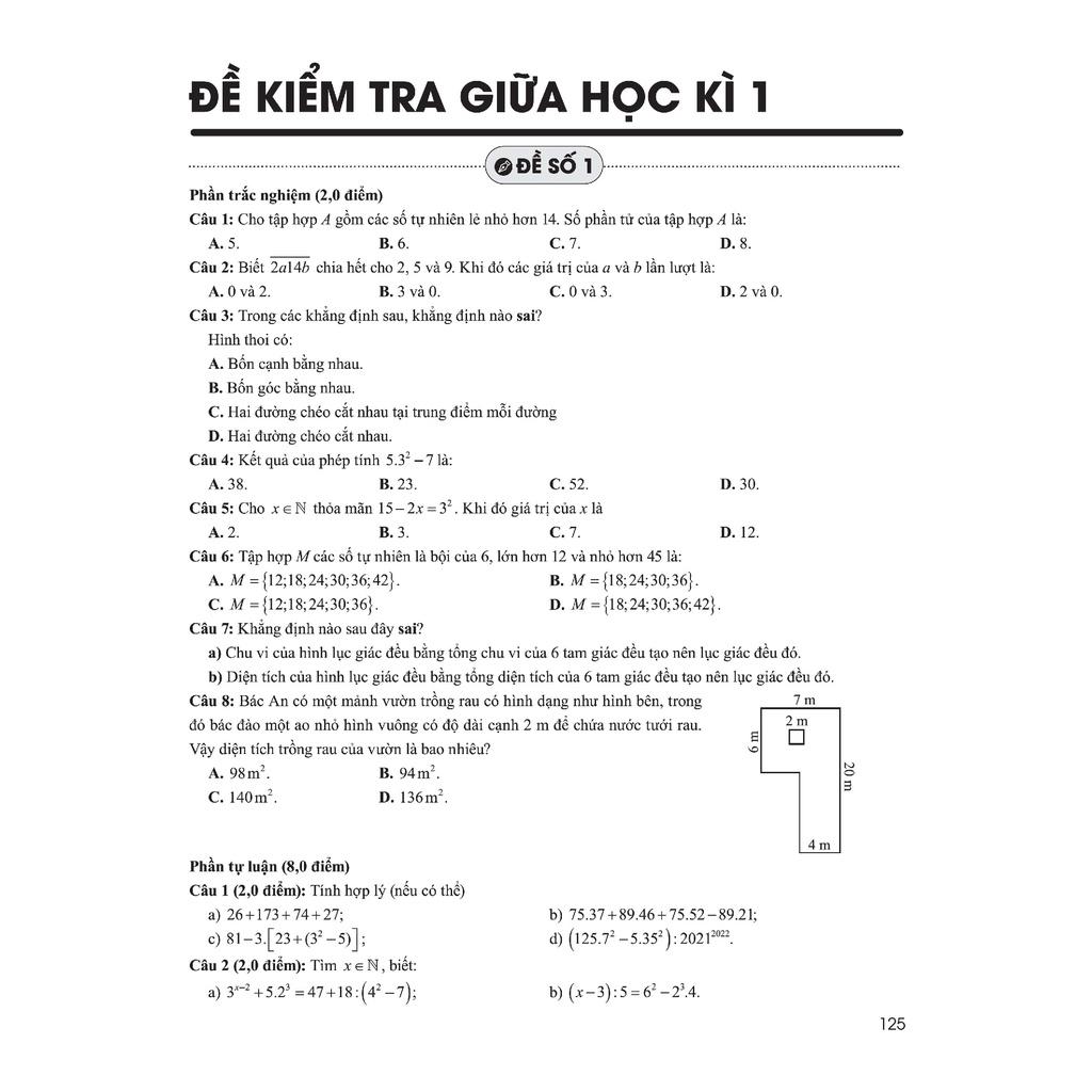 Sách - Phát Triển Năng Lực - Toán Học 6 tập 1 Classic