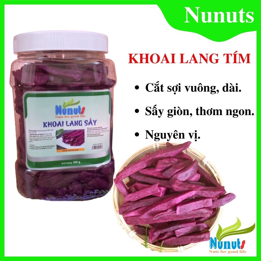 KHOAI LANG SẤY HŨ 500G  ( KHOAI TÍM)