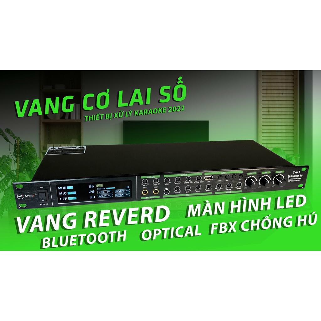 Vang cơ lai số MTMax V01 - Chống hú tối ưu với chế độ FBX, Reverb nhẹ mượt mà, cổng sub riêng biệt - Đầy đủ kết nối